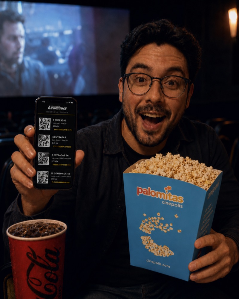 Rodrigo Luna, cliente real con su Código Digital en Cinépolis