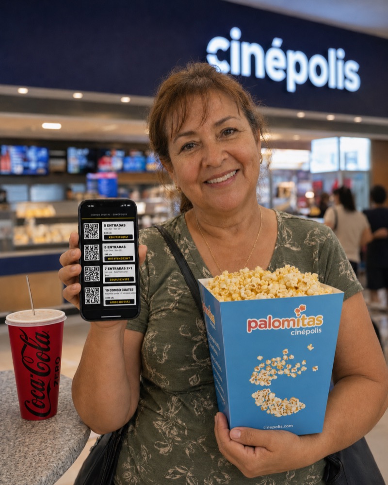 Sofía Arriaga, cliente real con su Código Digital en Cinépolis
